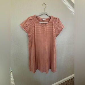 Free Assembly striped midi dress